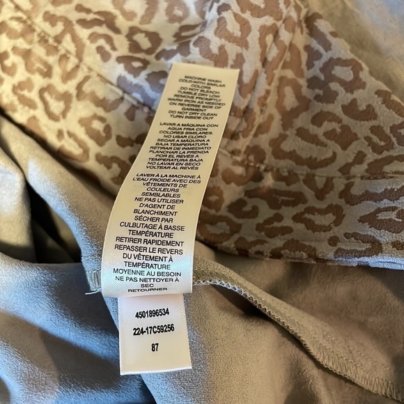 Animal Print Jacket Chicos Gray Cheetah Leopard Contemporary Edgy Glam Modern - Picture 11 of 16